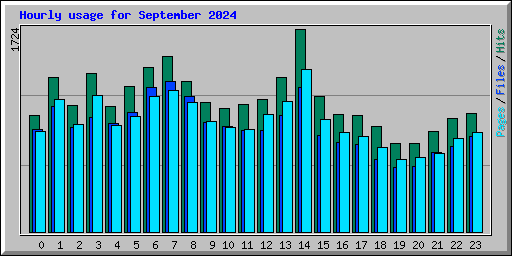 Hourly usage for September 2024