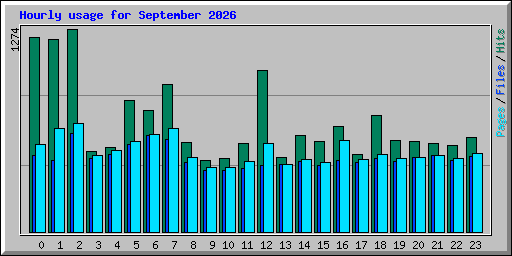 Hourly usage for September 2026